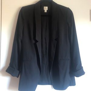LC Lauren Conrad Relaxed Black Blazer